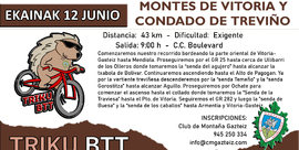 Montes de Vitoria y Condado de Treviño - Sendas de Temeño - Aguillo - Ochate - Colada (48 km)